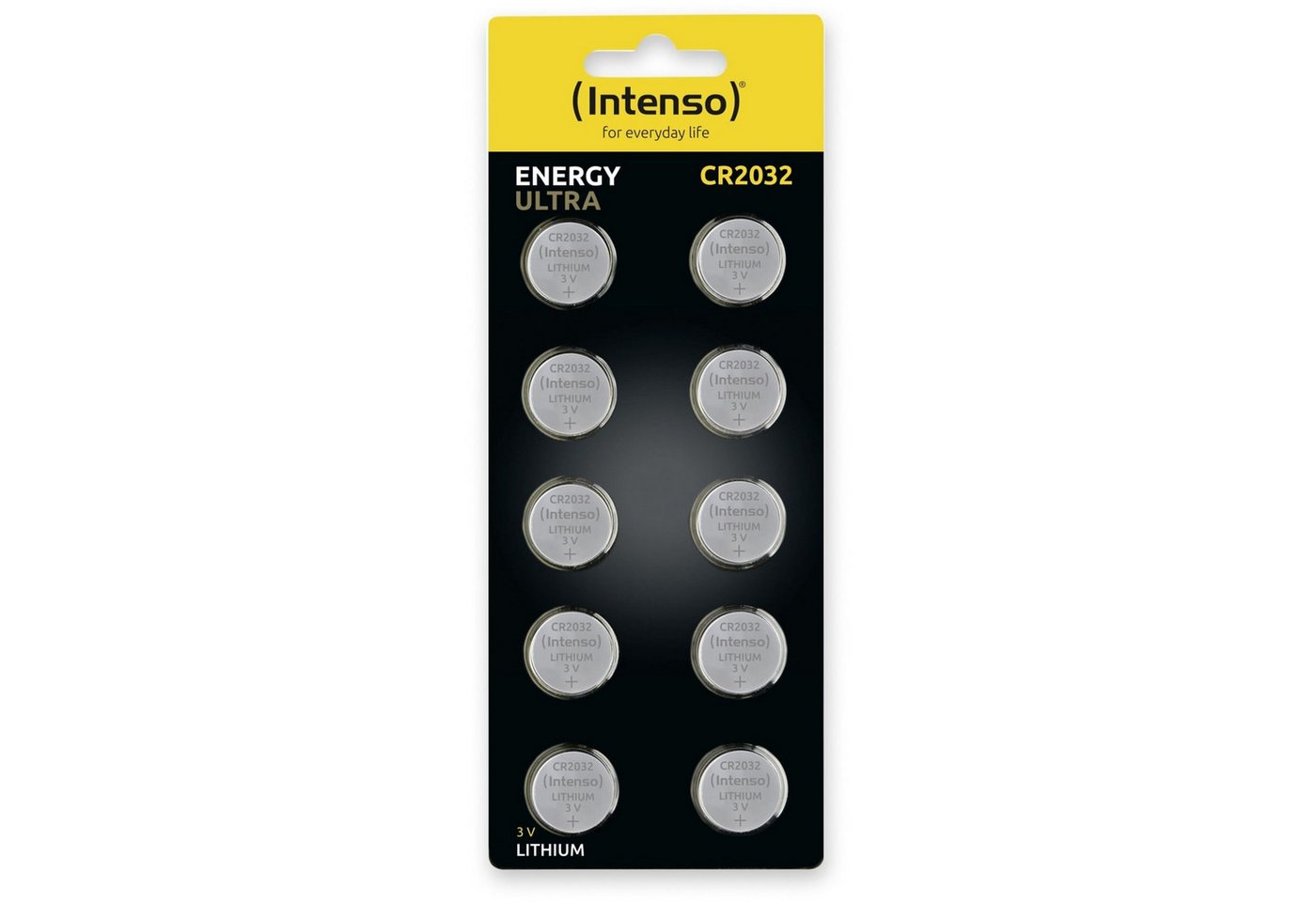 Intenso INTENSO Lithium-Knopfzelle CR2032, 10 Stück Batterie Intenso INTENSO Lithium-Knopfzelle CR2032, 10 Stück Batterie von Intenso