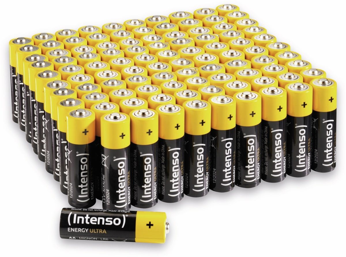 Intenso INTENSO Mignon-Batterie Energy Ultra, AA LR06, 100 Batterie von Intenso