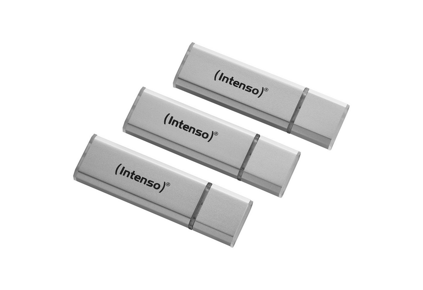 Intenso INTENSO USB 2.0-Stick Alu Line, 16 GB, 3er Pack USB-Stick von Intenso