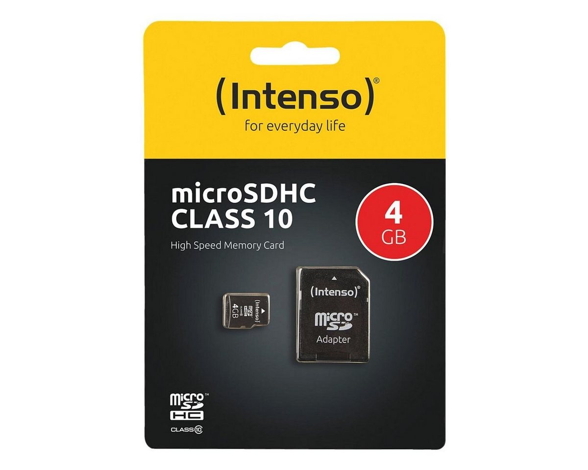 Intenso Intenso Class10 Speicherkarte (64 GB, 10, 20 MB/s Lesegeschwindigkeit, mit Adapter Class 10) von Intenso