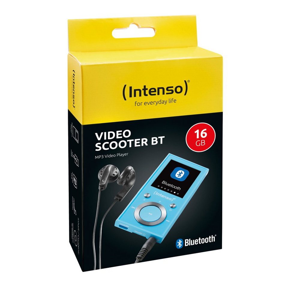 Intenso Intenso MP3 Player Video Scooter Bluetooth 16GB 1,8 Zoll Display blau MP3-Player Intenso Intenso MP3 Player Video Scooter Bluetooth 16GB 1,8 Zoll Display blau MP3-Player von Intenso