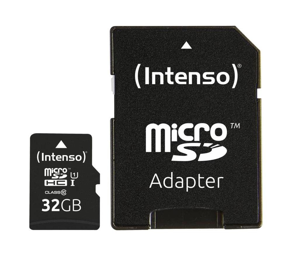 Intenso Intenso Micro SD Card 32GB UHS-I inkl. SD Adapter Speicherkarten USB-Stick Intenso Intenso Micro SD Card 32GB UHS-I inkl. SD Adapter Speicherkarten USB-Stick von Intenso