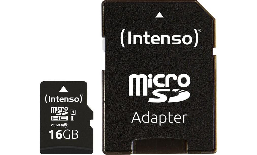 Intenso Intenso Performance R90 microSDHC 16GB Kit, UHS-I Speicherkarte von Intenso