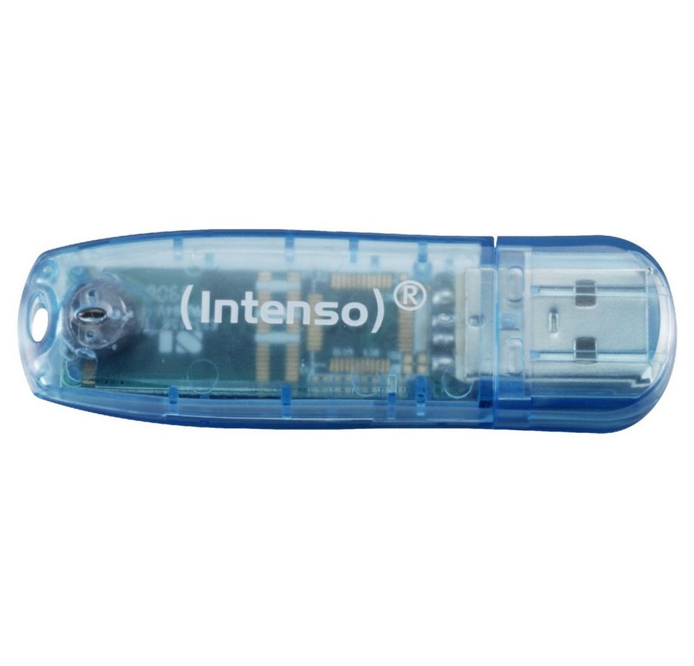 Intenso Intenso Rainbow Line USB 2.0 4GB Stick blau USB-Stick (USB 2.0) von Intenso