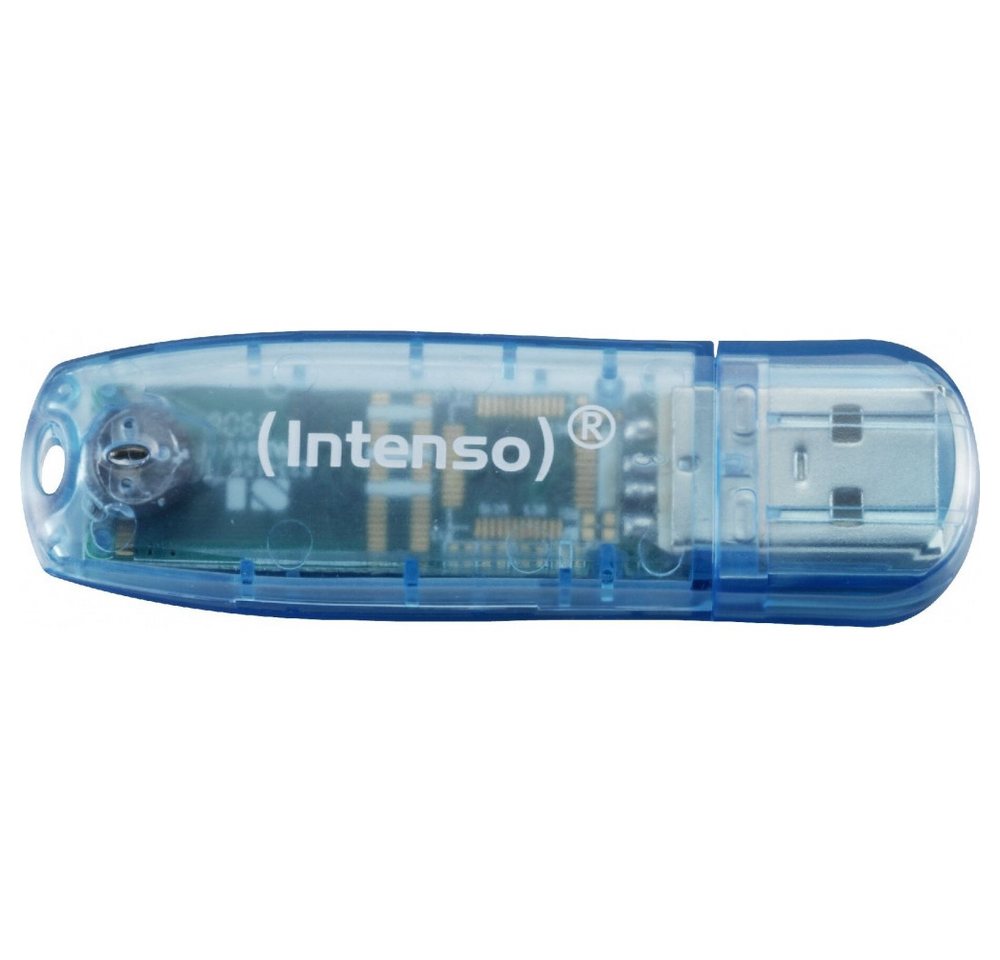Intenso Intenso Rainbow Line USB 2.0 4GB blau USB-Stick (USB 2.0 Schnittstelle) von Intenso