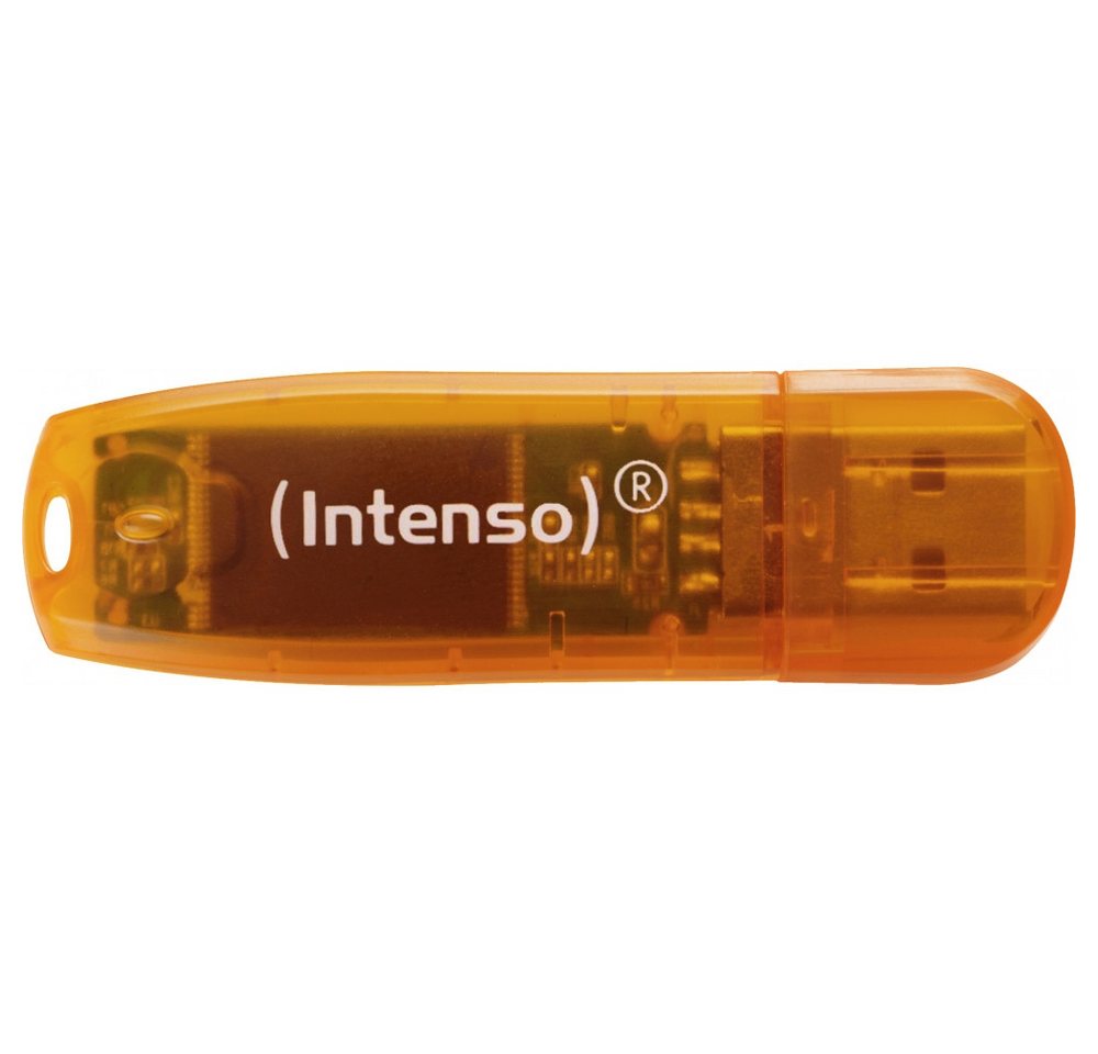 Intenso Intenso Rainbow Line USB 2.0 64GB - USB-Stick orange. USB-Stick (Kompakt und leicht, ideal für unterwegs) von Intenso