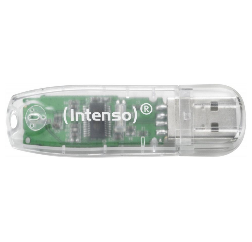 Intenso Intenso Rainbow Line USB-Stick (32GB) USB-Stick (Transparenter Kunststoff) von Intenso