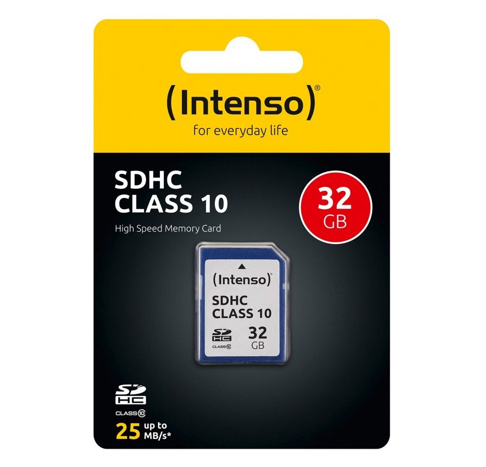 Intenso Intenso SDHC Karte 32GB Speicherkarte Class 10 Speicherkarte Intenso Intenso SDHC Karte 32GB Speicherkarte Class 10 Speicherkarte von Intenso