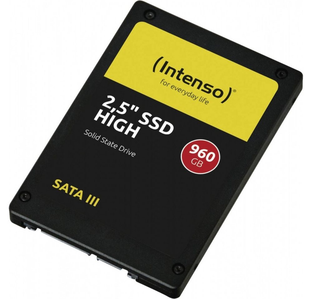 Intenso Intenso SSD 960GB 2,5 Zoll SATA3 High Performance externe SSD (960 GB) 2,5 Zoll", Hohe Lesegeschwindigkeit bis 520 MB/s von Intenso