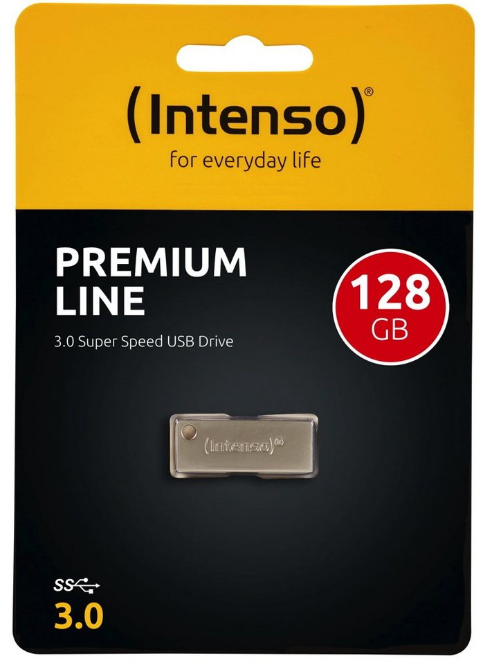 Intenso Intenso USB Stick 128GB Speicherstick Premium Line USB 3.0 USB-Stick von Intenso
