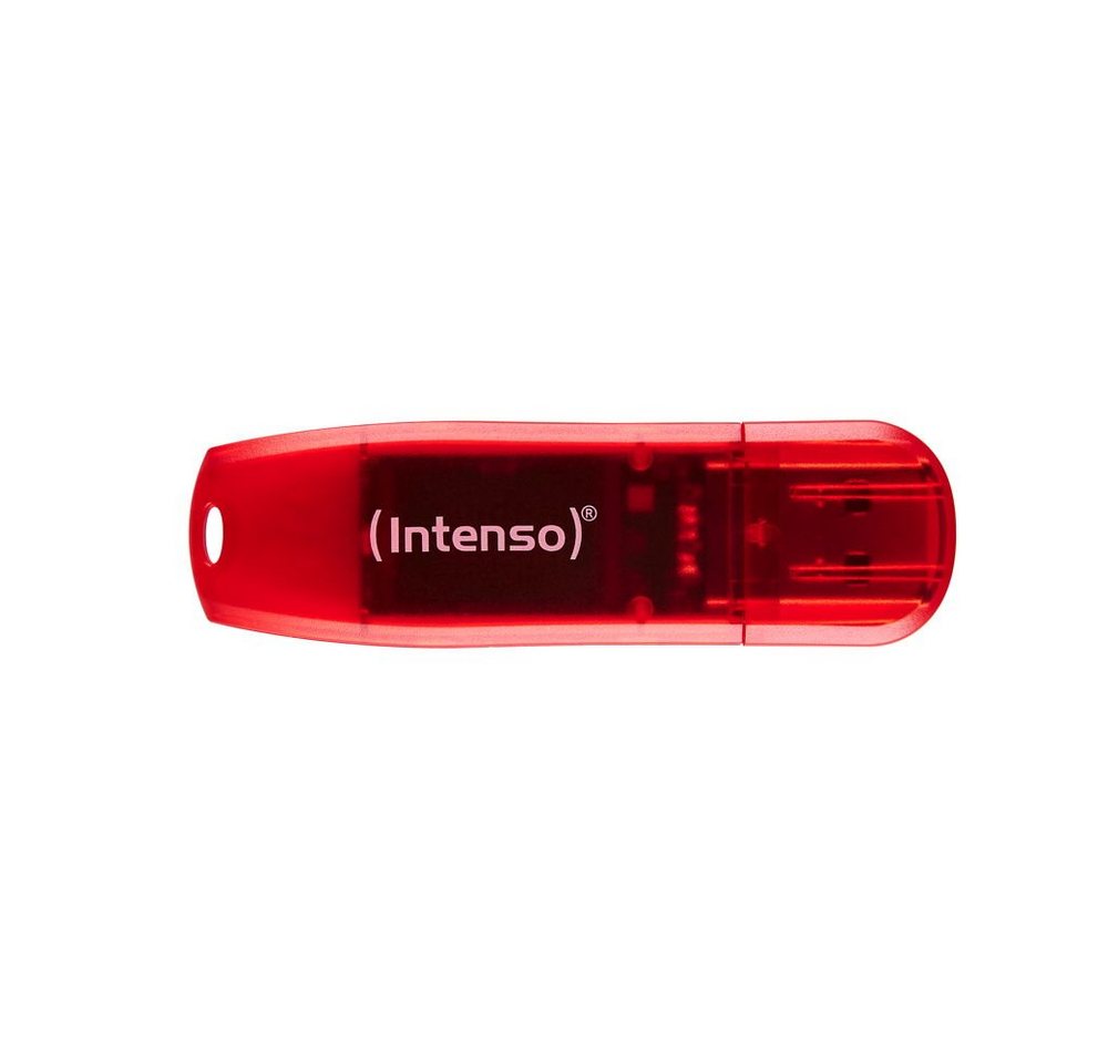 Intenso Intenso USB Stick 128GB Speicherstick Rainbow Line rot USB-Stick von Intenso