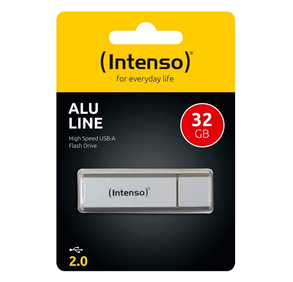 Intenso Intenso USB Stick 32GB Speicherstick Alu Line silber USB-Stick Intenso Intenso USB Stick 32GB Speicherstick Alu Line silber USB-Stick von Intenso