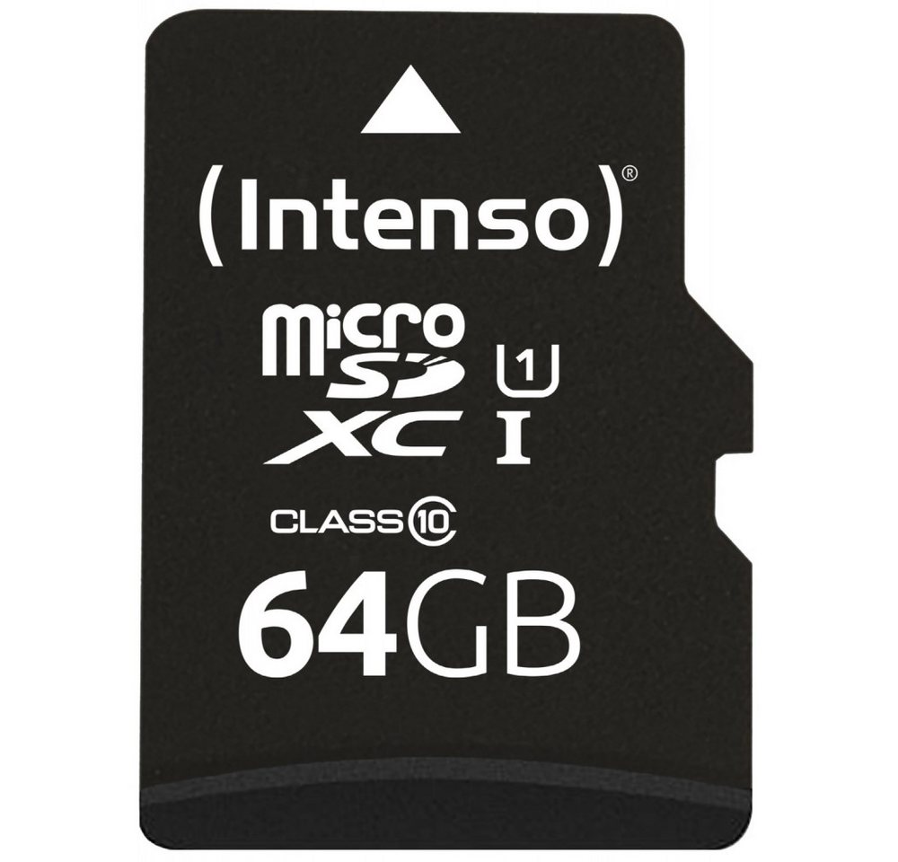 Intenso Intenso microSDXC 64GB Speicherkarte UHS-I Micro SD-Karte (wasserfest und schock-resistent) von Intenso