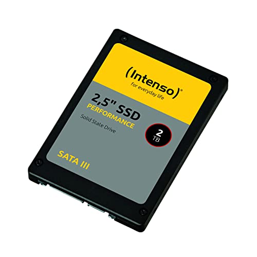 Intenso Interne 2,5" SSD SATA III Performance, 2 TB, 550 MB/Sekunden, Schwarz von Intenso