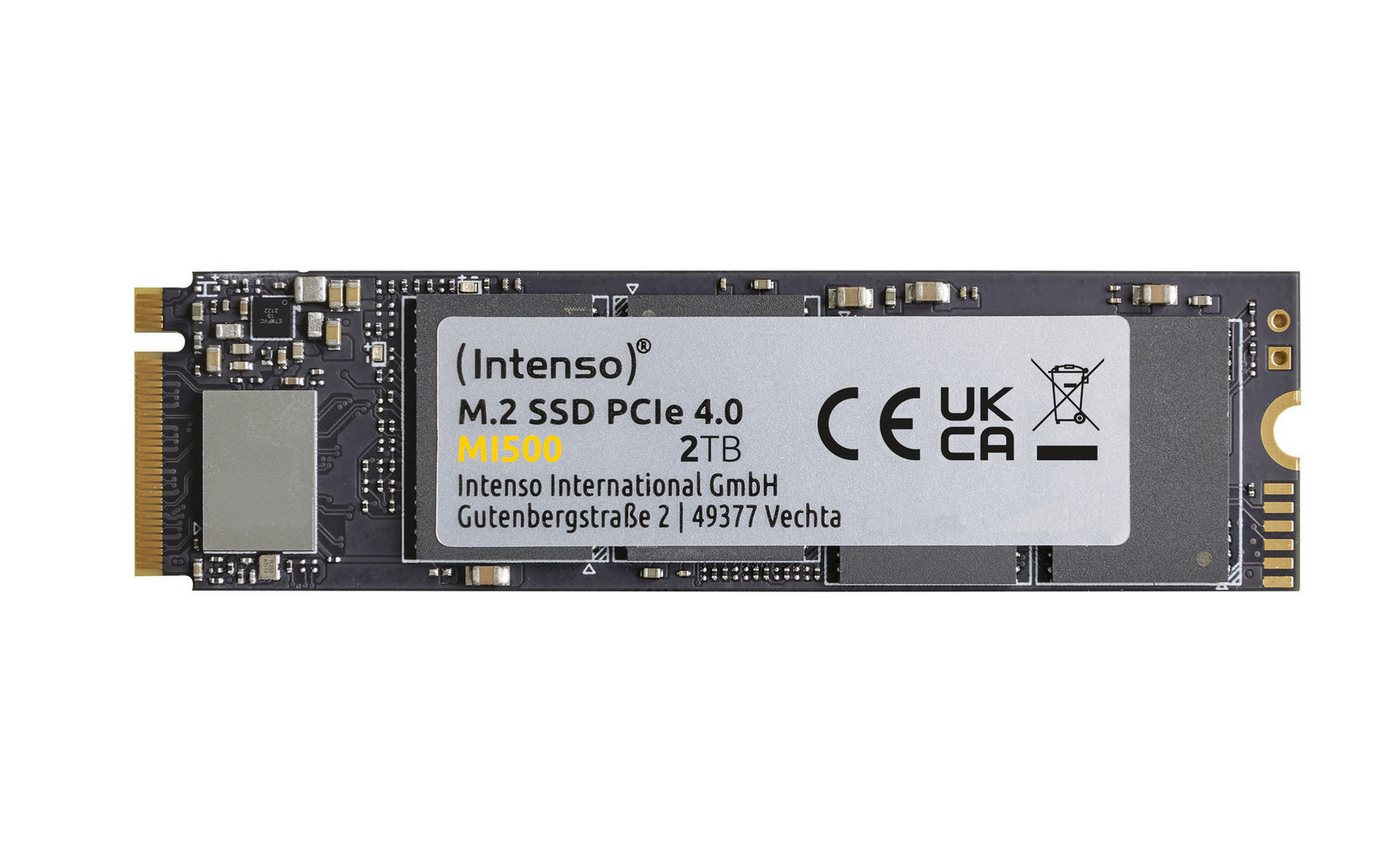 Intenso M.2 SSD PCIe 2 TB MI500 SSD-Festplatte (2 Terabyte) 5300 MB/S Lesegeschwindigkeit, 4500 MB/S Schreibgeschwindigkeit von Intenso