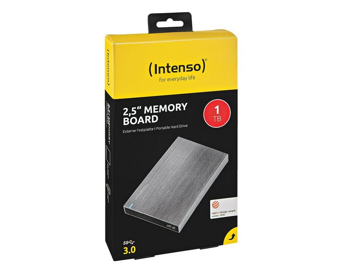 Intenso Memory Board externe HDD-Festplatte (1 TB) 2,5 85 MB/S Lesegeschwindigkeit, 75 MB/S Schreibgeschwindigkeit, mit LED-Anzeige" von Intenso