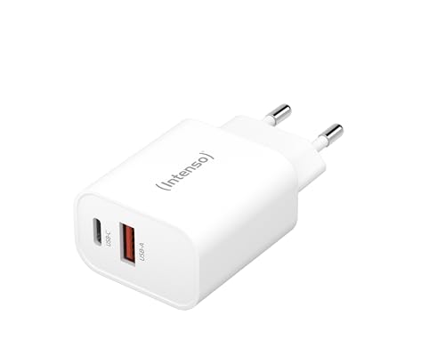 Intenso Power Adapter W30AC, 30 Watt Netzteil mit USB-A und USB-C Anschluss, weiß Intenso Power Adapter W30AC, 30 Watt Netzteil mit USB-A und USB-C Anschluss, weiß von Intenso
