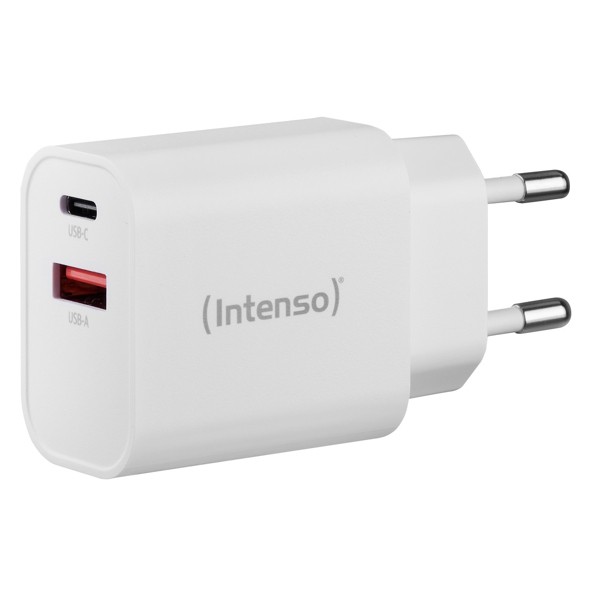 Intenso Power Adapter W30AC, Anschlüsse: 1x USB-A, 1x USB-C Output: max. 30 Watt, Weiß Intenso Power Adapter W30AC, Anschlüsse: 1x USB-A, 1x USB-C Output: max. 30 Watt, Weiß von Intenso