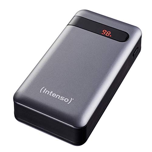 Intenso Powerbank PD 20000 - externer Akku mit Power Delivery & Quick Charge 3.0 (20000mAh, geeignet für Smartphone, Tablet, MP3 Player, Digitalkamera), Anthrazit von Intenso