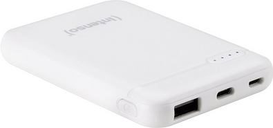 Intenso Powerbank XS5000 - Powerbank - 5000 mAh - 2,1 A (USB, USB-C) - weiß (7313522) von Intenso