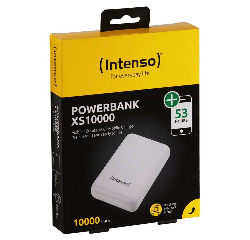 Intenso Powerbank mobile Slim XS 10000 mAh Typ A / C USB OUT weiß Powerbank Intenso Powerbank mobile Slim XS 10000 mAh Typ A / C USB OUT weiß Powerbank von Intenso