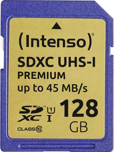 Intenso Premium SDXC-Karte 128GB Class 10, UHS-I von Intenso