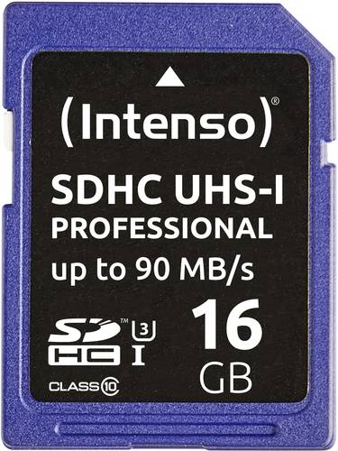 Intenso Professional SDHC-Karte 16GB Class 10, UHS-I von Intenso