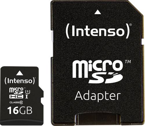 Intenso Professional microSDHC-Karte 16GB Class 10, UHS-I inkl. SD-Adapter Intenso Professional microSDHC-Karte 16GB Class 10, UHS-I inkl. SD-Adapter von Intenso