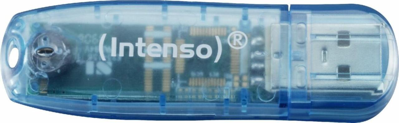 Intenso Rainbow Line 4 GB - Blau Intenso Rainbow Line 4 GB - Blau von Intenso