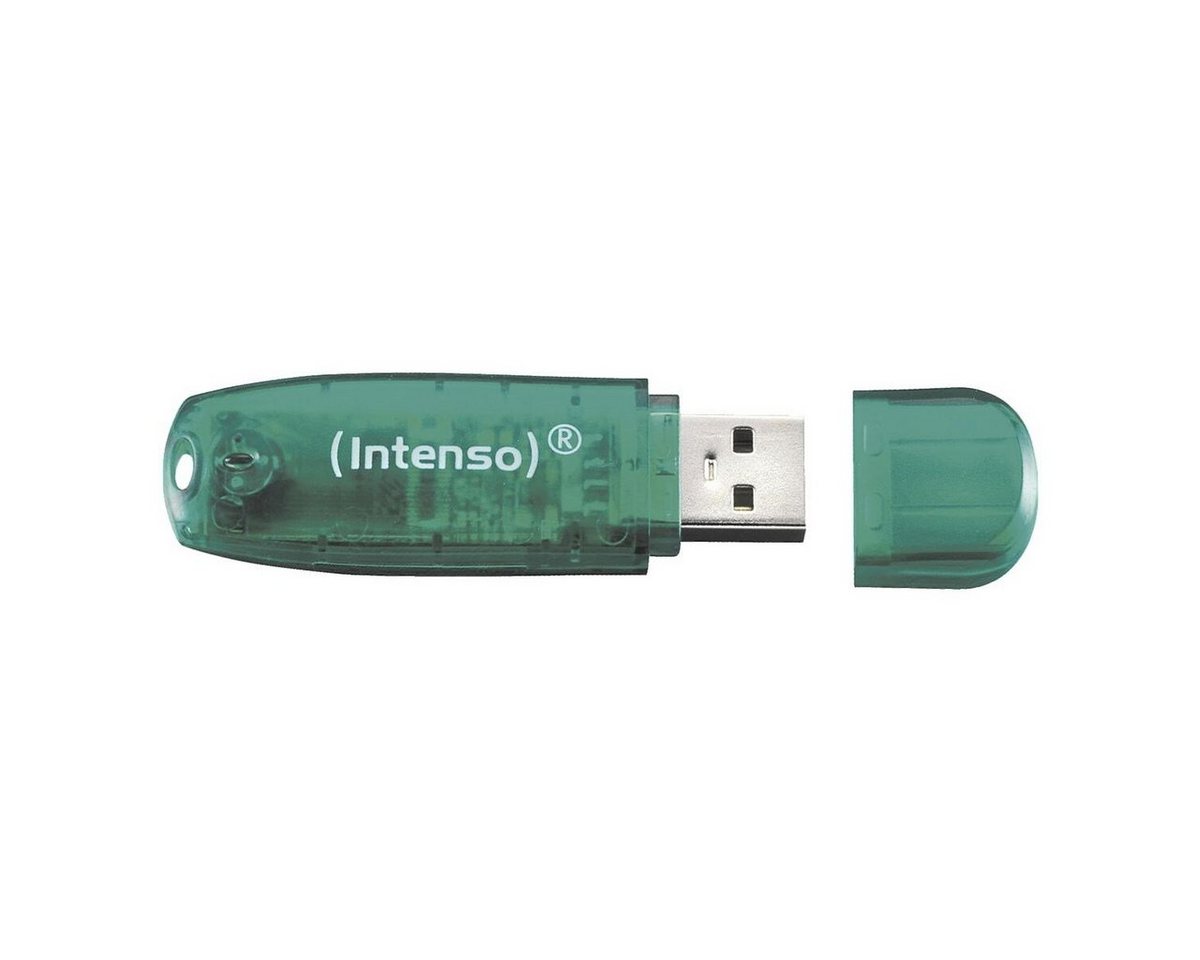 Intenso RainbowLine USB-Stick (Lesegeschwindigkeit 28 MB/s, in farbenfrohem Design) von Intenso