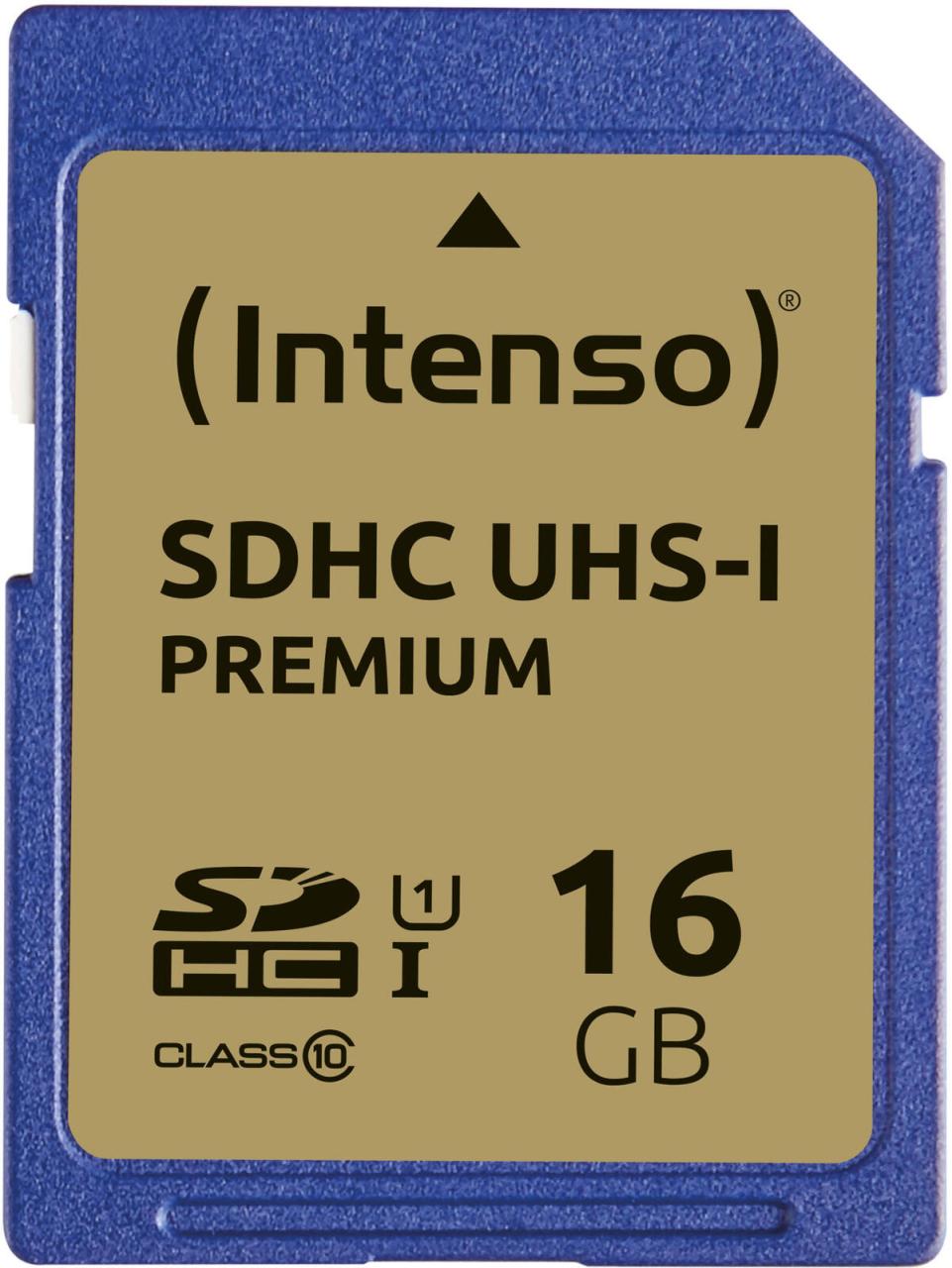 Intenso SD Karte Premium 16GB Speicherkarte von Intenso