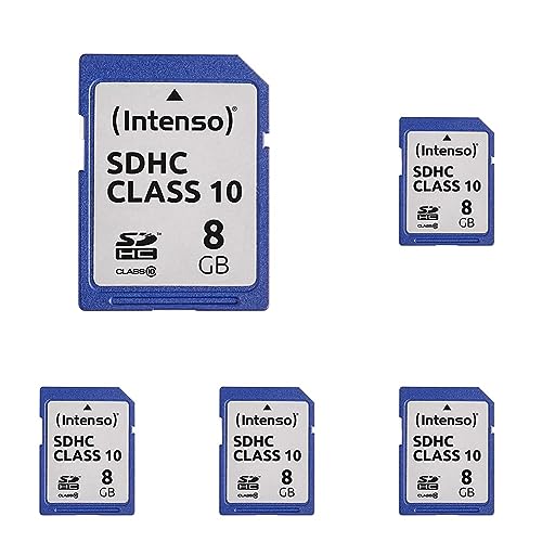 Intenso SDHC 8GB Class 10 Speicherkarte (Packung mit 5) von Intenso
