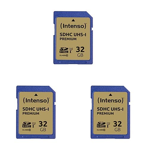 Intenso SDHC UHS-I 32GB Class 10 Speicherkarte blau, 3er Pack Intenso SDHC UHS-I 32GB Class 10 Speicherkarte blau, 3er Pack von Intenso