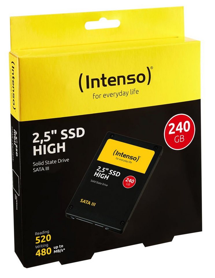 Intenso SSD interne High Performance 3D Nand 2,5 Zoll 240GB SATA III SSD-Festplatte von Intenso