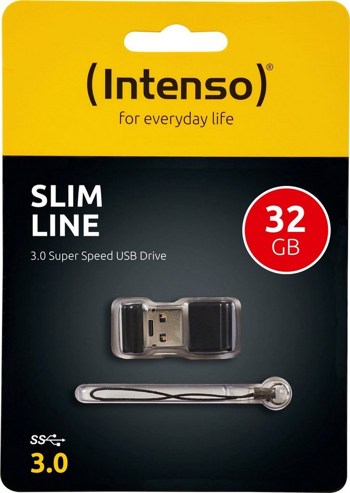 Intenso Slim Line USB-Stick (Lesegeschwindigkeit 35 MB/s) von Intenso