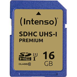 Intenso Speicherkarte SDHC-Karte Premium 16 GB von Intenso