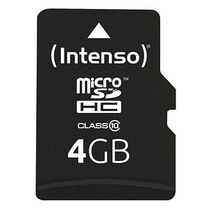 Intenso Speicherkarte microSDHC-Card Class 10 4 GB von Intenso