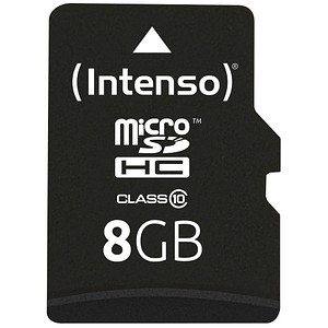 Intenso Speicherkarte microSDHC-Card Class 10 8 GB von Intenso