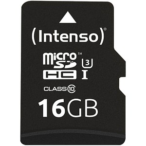 Intenso Speicherkarte microSDHC Professional 16 GB von Intenso
