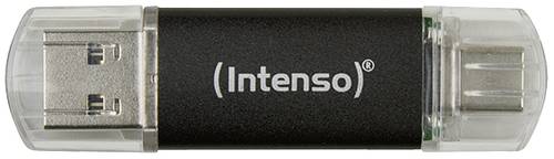Intenso Twist Line USB-Stick 64GB Anthrazit 3539490 USB-A, USB-C®, USB 3.1 Gen 1 von Intenso