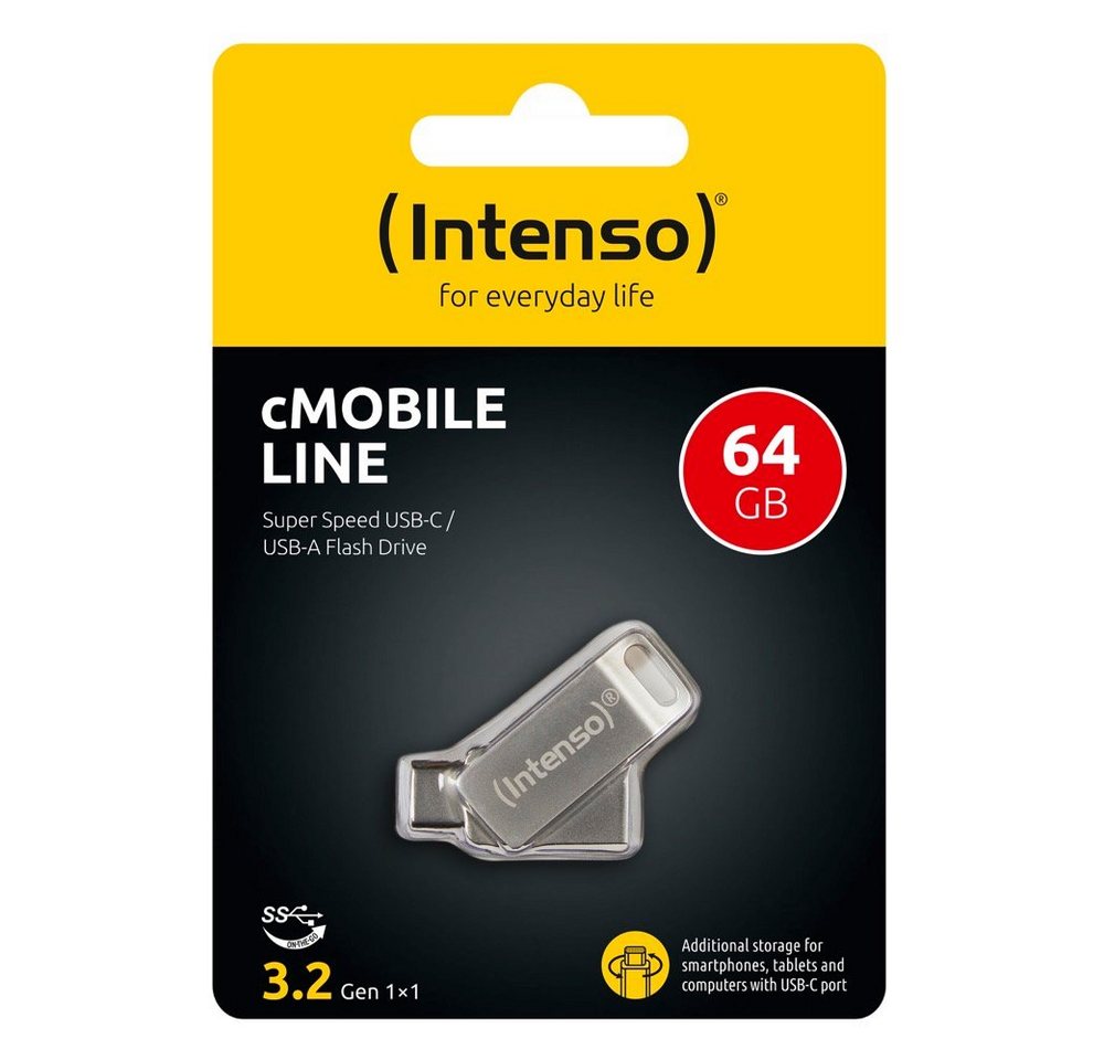 Intenso USB Stick 32GB Speicherstick cMobile Line Typ C Typ A USB 3.2 USB-Stick von Intenso