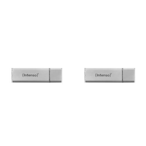 Intenso Ultra Line, 128GB Speicherstick, USB 3.2 Gen 1x1, Silber (Packung mit 2) von Intenso