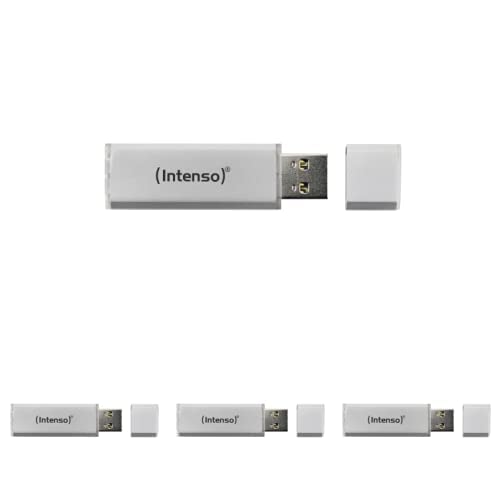Intenso Ultra Line 64GB Speicherstick USB 3.0 Silber, 4er Pack von Intenso