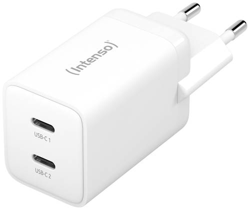 Intenso W40CC GaN USB-Ladegerät 40W Innenbereich Ausgangsstrom (max.) 3A Anzahl Ausgänge: 2 x USB- von Intenso