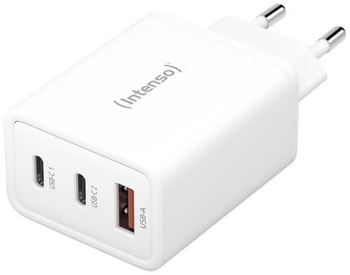 Intenso W65ACC GaN USB-Ladegerät 65W Innenbereich Ausgangsstrom (max.) 3.25A Anzahl Ausgänge: 3 x von Intenso