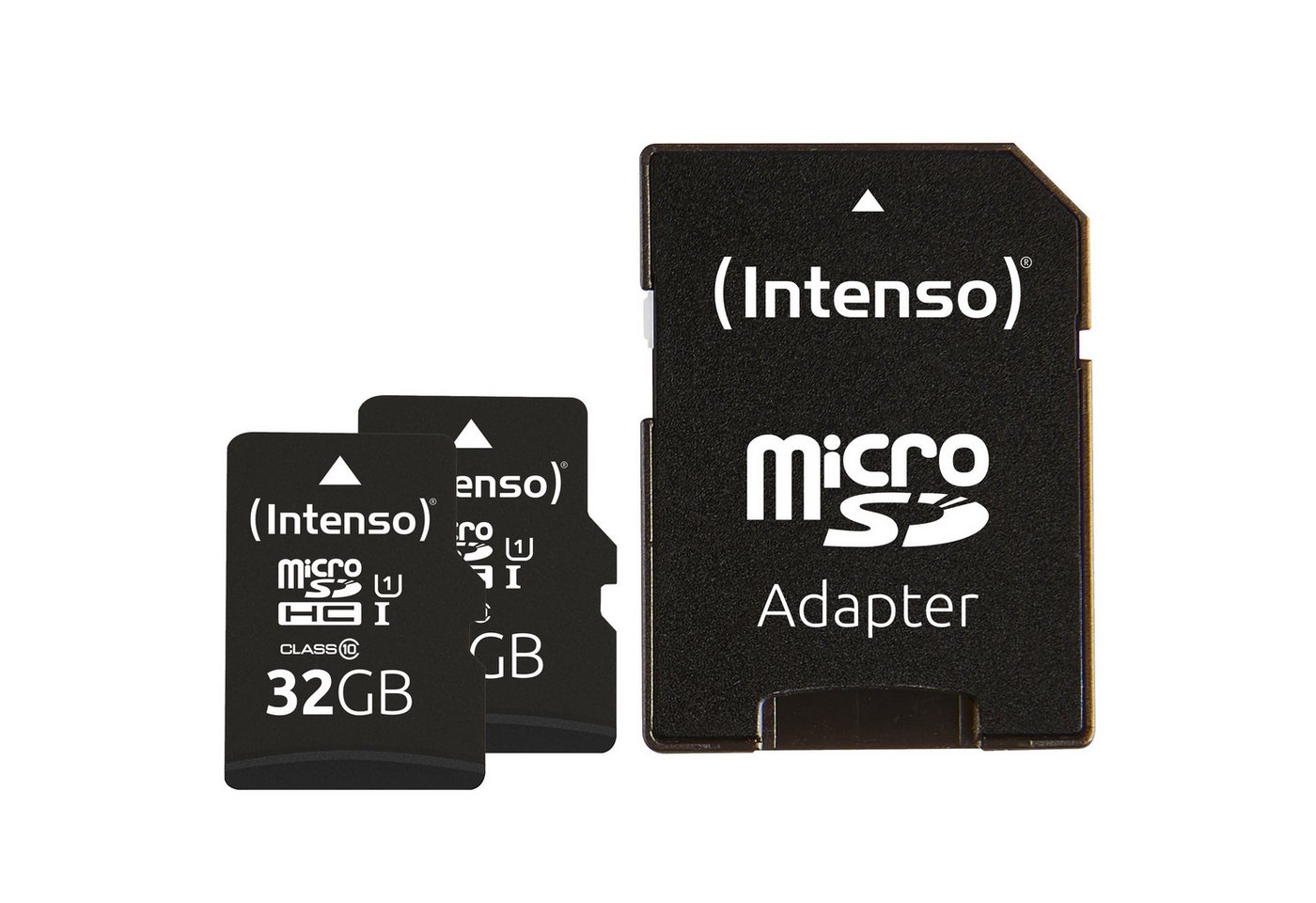 Intenso microSD Karte UHS-I PREMIUM 2x 32 GB Speicherkarte (32 GB, UHS-I Class 10, 90,00 MB/s Lesegeschwindigkeit) von Intenso