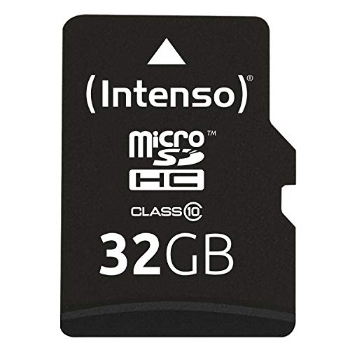 Intenso microSDHC 32GB Class 10 Speicherkarte inkl. SD-Adapter, schwarz von Intenso
