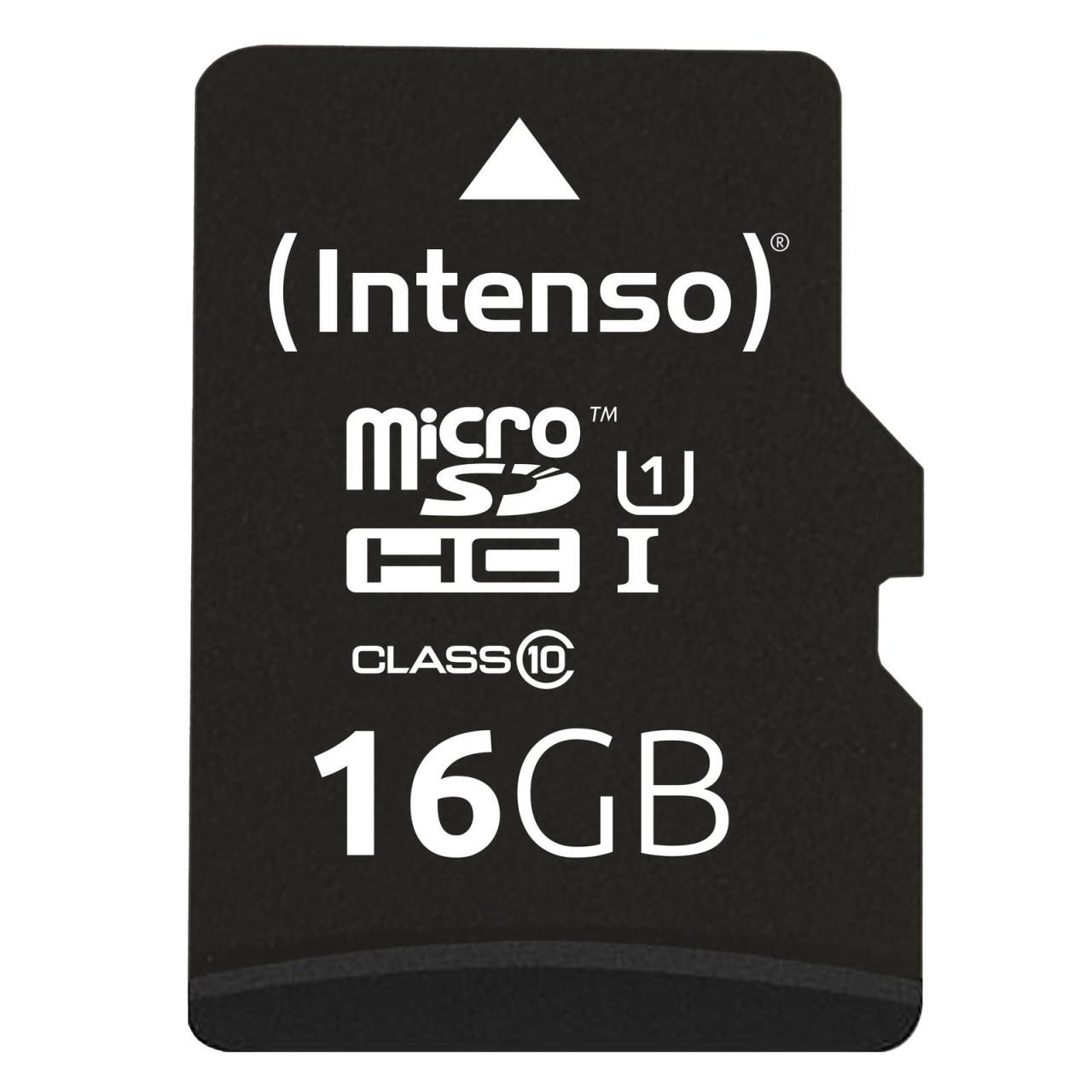 Intenso microSDHC Card 16GB Pr Speicherkarte von Intenso