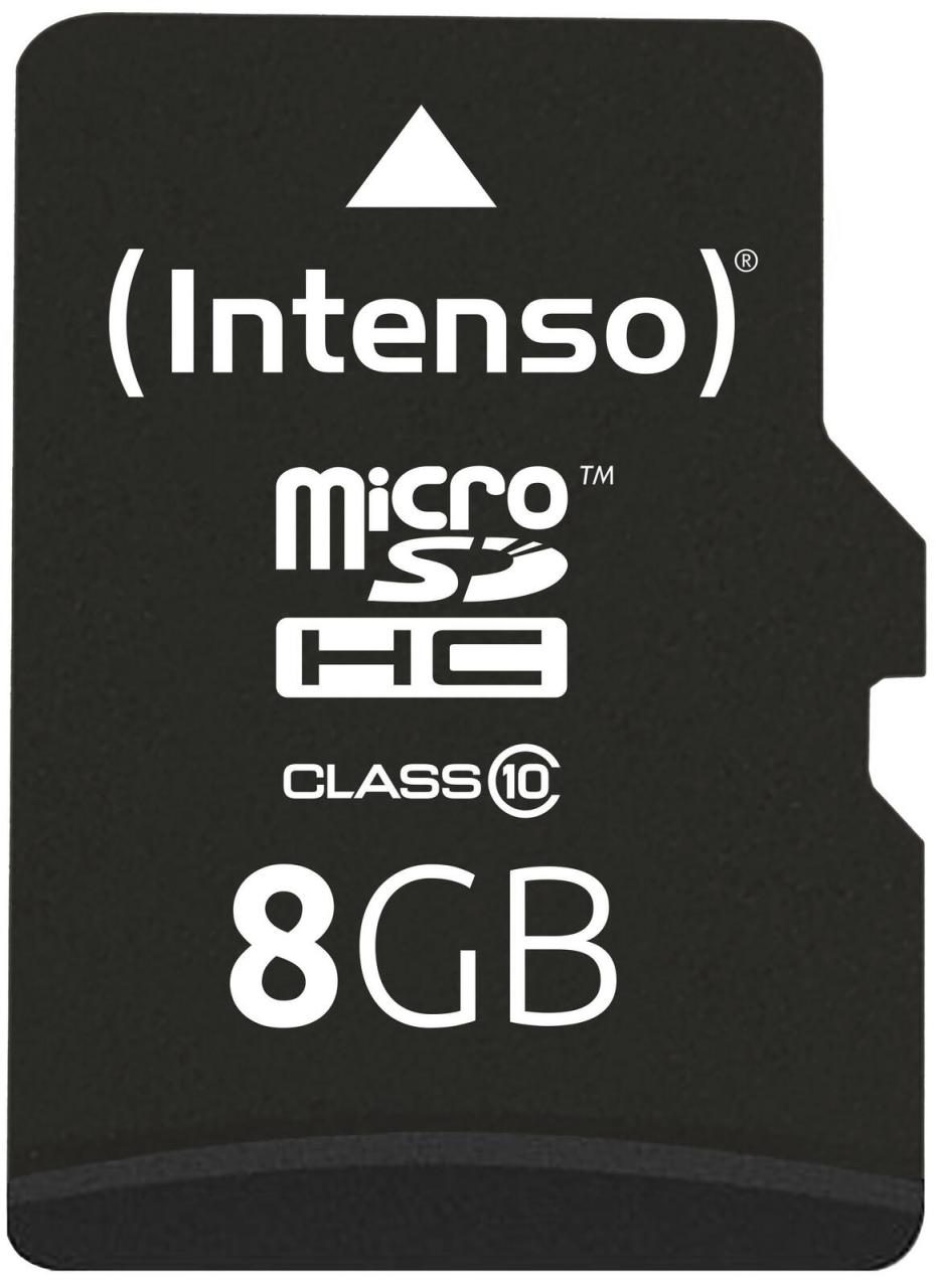 Intenso microSDHC Card 8GB C10 Speicherkarte von Intenso