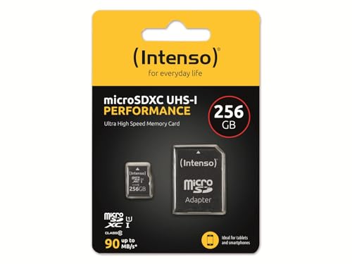 Intenso microSDXC 256GB Class 10 UHS-I U1 Performance von Intenso